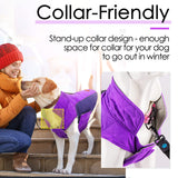 ThinkPet Dog Cold Weather Coats - Cozy Waterproof Windproof Reversible Winter Dog Jacket, Thick Padded Warm Coat Reflective Vest Clothes for Puppy Small Medium Large Dogs