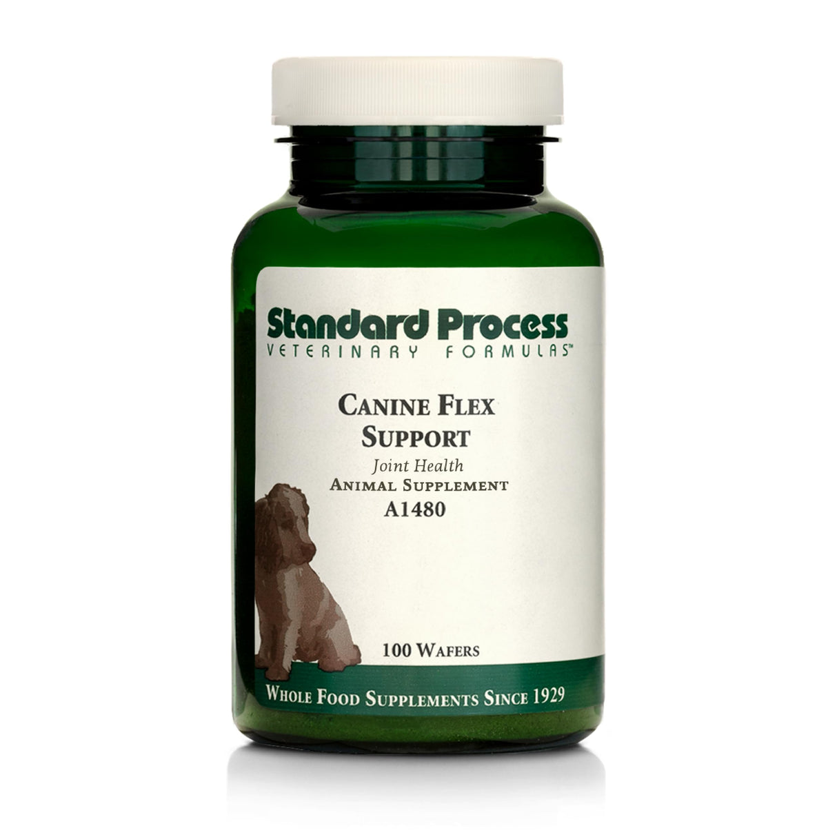Standard Process Inc. Canine Flex Support - Joint & Immune Health Supplement for Dogs - Chewable Wafers for Healthy Joint Function Support - Nutritional Whole-Food Based Supplement - 100 wafers