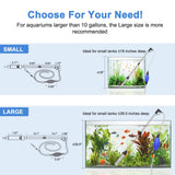 fishkeeper Quick Aquarium Siphon Pump Gravel Cleaner - 256GPH Adjustable Powerful Fish Tank Vacuum Gravel Cleaning Kit for Aquarium Water Changer, Sand Cleaner, Dirt Removal