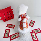 Generic 2026 New Chinese New Year Dog Outfit, Lion Dance Dog Costume, Cat Clothes for Cats, Dog Clothes Pet Costume (S)