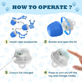 HVUATQ Interactive Dog Toys - 2026 Upgraded Motion Activated Balls for Medium/Large Dogs, Automatic Moving Dogs Toy Wicked Ball for Boredom, Interactive Dog Ball to Keep Them Busy(Blue)