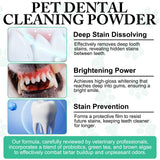 Dog Dental Powder - Pet Dental Powder - Teeth Cleaning P-owder for Dogs - Plaque & Bad Breath Off P-owder D-og, D-ental Care Supplies 100g