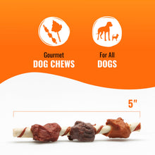 Load image into Gallery viewer, Good ‘n’ Fun Triple Flavor Kabobs Chews for All Dogs, 24 Ounces, Treat Your Dog to Chews Made from Beef Hide, Real Chicken, Pork Hide, Duck and Chicken Liver
