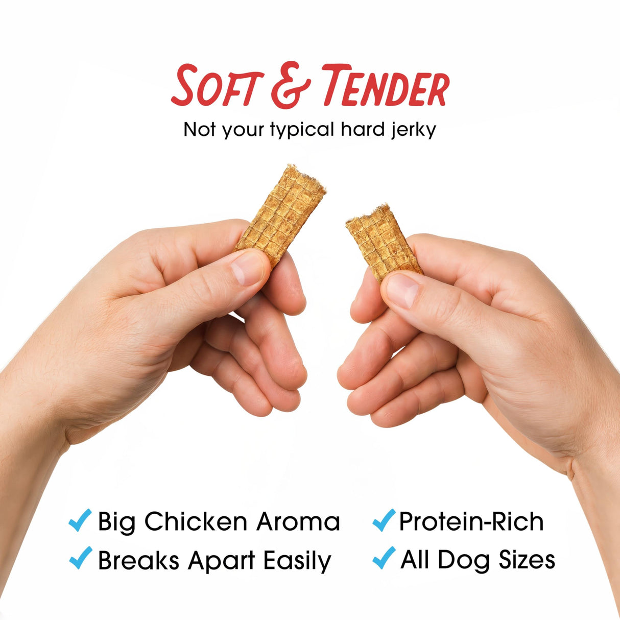 Farmland Traditions Filler Free Dogs Love Chicken Premium Jerky Treats for Dogs, 3 lb. Bag