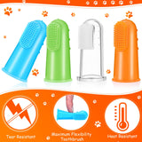 Nuogo 80 Pack Bulk Dog Toothbrush Soft Finger Brushes, Pet Finger Toothbrush for Easy Teeth Cleaning, Soft Dental Care Brush for Dogs, Small Cats and Puppies