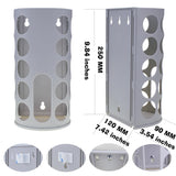Wall-Mounted Plastic Bag Holder (2 Pack) - Multi-Use Kitchen Organizer for Grocery Bags, Socks & Underwear | Space-Saving Design with Adhesive & Screws