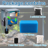 Aquarium Media Maintenance Kit Replacement for Fluval AC70 Power Filter, Includes 1 Blue Foam Filters, 2 Intake Strainer Sponge,1Pack Ceramic Rings and 2 Pack Activated Carbon, for 70 Gallon Aquariums
