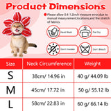 Pet Demon Dog Costume Funny Carnivorous Plant Dog Adjustable Hat Costume with Soft Material Flower Accents (Large)