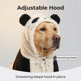 FLAdorepet Halloween Large Dog Panda Costume Outfits Winter Warm Pet Jacket Coat Funny Clothes for Medium Large Dog Labrador Husky Beagle (20, Panda)