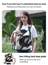 Dog Carriers for Small Dogs,Dog Backpack with 2 Pocket for Travel,Comfortable Dog Front Carrier Suitable for Dogs 8-18 pounds Machine Washable (Beige)