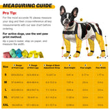 BiPawTi Dog Suspender Boots, Anti-Dust/Anti-Slip Dog Boots for Outdoor, 6-Point Adjustable Suspender Pants for Hardwood Floors/Snow Walks, 360° Reflective Paw Protectors Legging Shoes (XL)