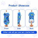 JpGdn 8PCS/Pack Dog Shirts Male for XXXL Dog Boy Sleeveless T Shirts Soft Stretchy Tank Top Tee Vest