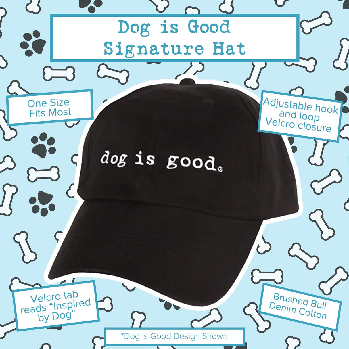 Dog is Good Signature Hat Dog is Good - Great Gift for Dog Lovers, for Men and Women