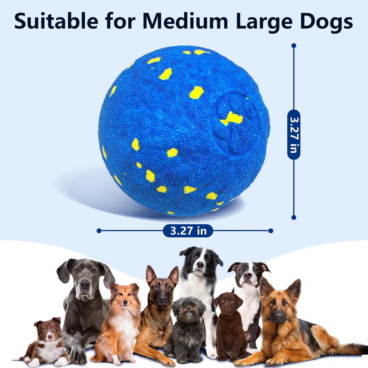 Zuykjeagle Interactive Dog Toy Ball, Smart Electric Ball - Automatic Bouncing Rolling Moving Jumping Vibrating - 3 Modes Water Resistant Balls for Medium Large Dogs - Chase Pet Toys to Keep Them Busy
