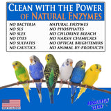 Absolutely Clean Amazing Bird Cage Cleaner and Deodorizer - Just Spray/Wipe - Safely & Easily Removes Bird Messes Quickly and Easily - Made in The US - Fragrance Free - 128oz Gallon