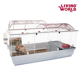 Living World - Deluxe Hybrid Habitat, X-Large - Rabbit, Guinea Pig, Chinchillas, and Small Animal Cage