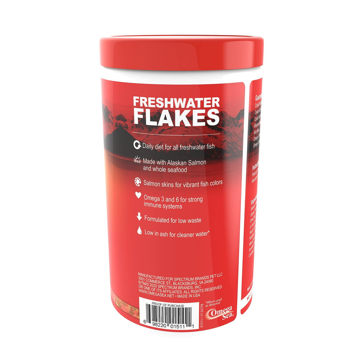 Omega One Freshwater Flakes, 5.3 oz