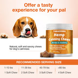 180 Counts Dog Calming Chews, B0G2QXXSBC, Anxiеty Rеlief Treats, Promote Rеlaxation, Dog Supplements for Thunderstorms, Separation, Strеss, Barking, B0G2QXXSBC