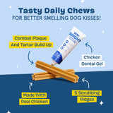 Barkbox Bright Original Dog Dental Kit, 30 Teeth Cleaning Chew Sticks & Toothpaste - Small Breeds