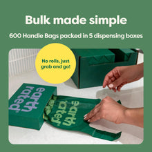 Load image into Gallery viewer, Earth Rated Dog Poop Bags with Handles Value Pack, Easy Tie and Guaranteed Leakproof, Lavender Scented, 600 Handle Bags
