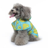 IOICYBF Dog Raincoat Hooded, Reflective Dog Slicker Poncho Adjustable Waterproof Lightweight Rain Jacket for Dogs,Duck,XXL