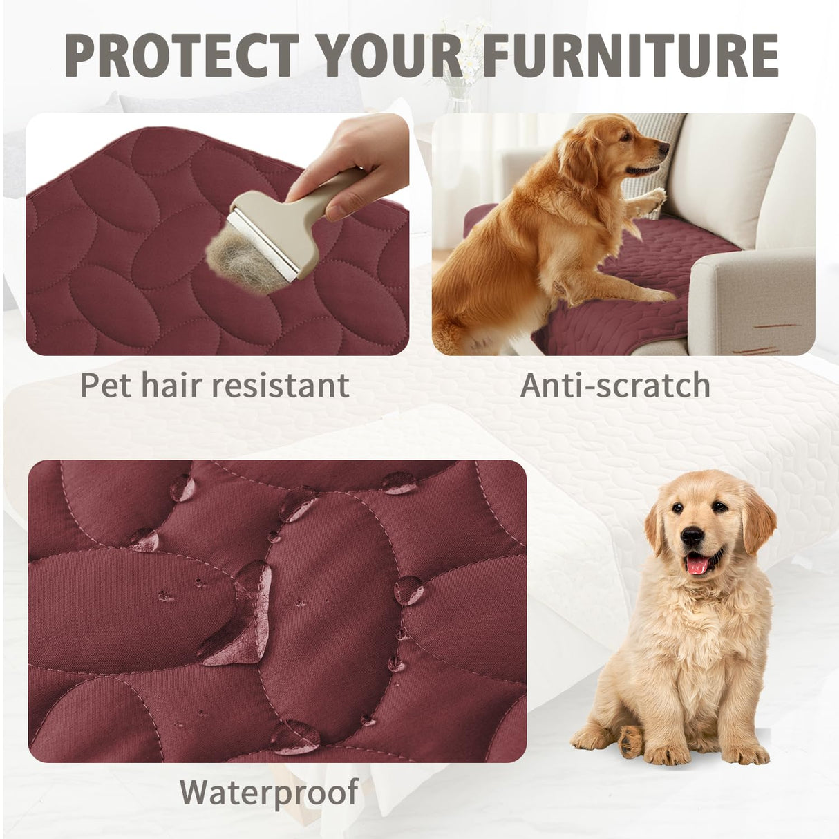 Ameritex Pet Bed Cover Dog Bed Blanket for Sofa and Furniture Waterproof New Pattern Design