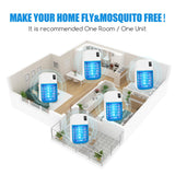 4Pack Bug Zapper Indoor,Electronic Fly Trap Insect Killer,Plug in Electronic Mosquitoes Zapper with Blue Lights Portable Home Insects Zapper for Office,Home,Kitchen,Bedroom,Living Room,Baby Room