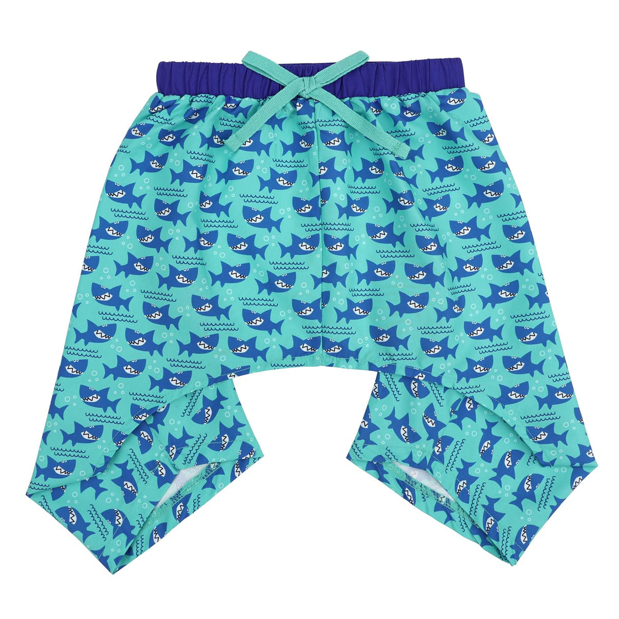 HDE Dog Swim Trunks Hawaiian Board Shorts Beach Pool Swimsuit for XS to XXL Dogs Sharks - S