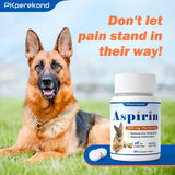 Dog Aspirin for Large Dogs, Low Gastrointestinal Irritation, Dog Joint Support and Inflammation Relief, 300mg, Arthritis Relief for Dogs, Pain Reliever Supplement, 90 Tablets