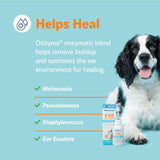 Vetericyn Triple-Action Ear Treatment for Dogs & Cats - 1% Hydrocortisone Ear Drops for Dog Ear Infection Relief - Fast Itch Relief & Healing with Otizyme Blend. 1.5 Ounce