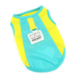 PAIDEFUL Breathable Mesh T-Shirt for Small Dogs Summer Doggie Cool Vest Soft Lightweight Puppy Tee Shirts Sleeveless Pet Tank Top Sweatshirts Cozy Chihuahua Clothes Cat Apparel D-Ring,Green,L
