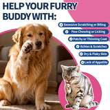 Flea & Tick Prevention for Dog and Cat, Natural Oral Flea & Tick Support Drops with Multivitamin Omega-3 for Pets - Supports Healthy Skin & Coat - Flea Herbal Drops All Breeds and Sizes - Bacon