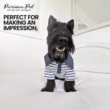 Parisian Pet Preppy Boy Polo Dog Shirt – Classic Cotton Pet Apparel with Collar - Soft Breathable Puppy T-Shirt - Cute Trendy Dog Clothes - Ideal Summer Clothes for Small Dogs - Shirts for Dogs Boy