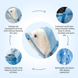 Pupmist Full Coverage Small Dog Raincoat, Waterproof with Four-Leg Protection, Ideal for Teddy Bears, Includes Waterproof Mini Backpack (Yellow, X-Small(Suggest Weight 1.3-3.3lb))