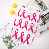 Pet Sleeveless T Shirt Vest, Round Collar Puppy Tank Top Soft Dog Clothes Stretchy Summer Outfit for Small Medium Dogs Cats Compatible with Breast Cancer Awareness Pink Ribbon (S)