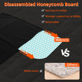 MIROZO Dog Car Seat Cover for Back Seat,Back Seat Extender for Dogs,600D Heavy Dog Seat Cover,Pet Seat Protector,Large Space Travel Bed for Dog with 3-Fold Bottom for Car Mid-Size SUV/Small Truck