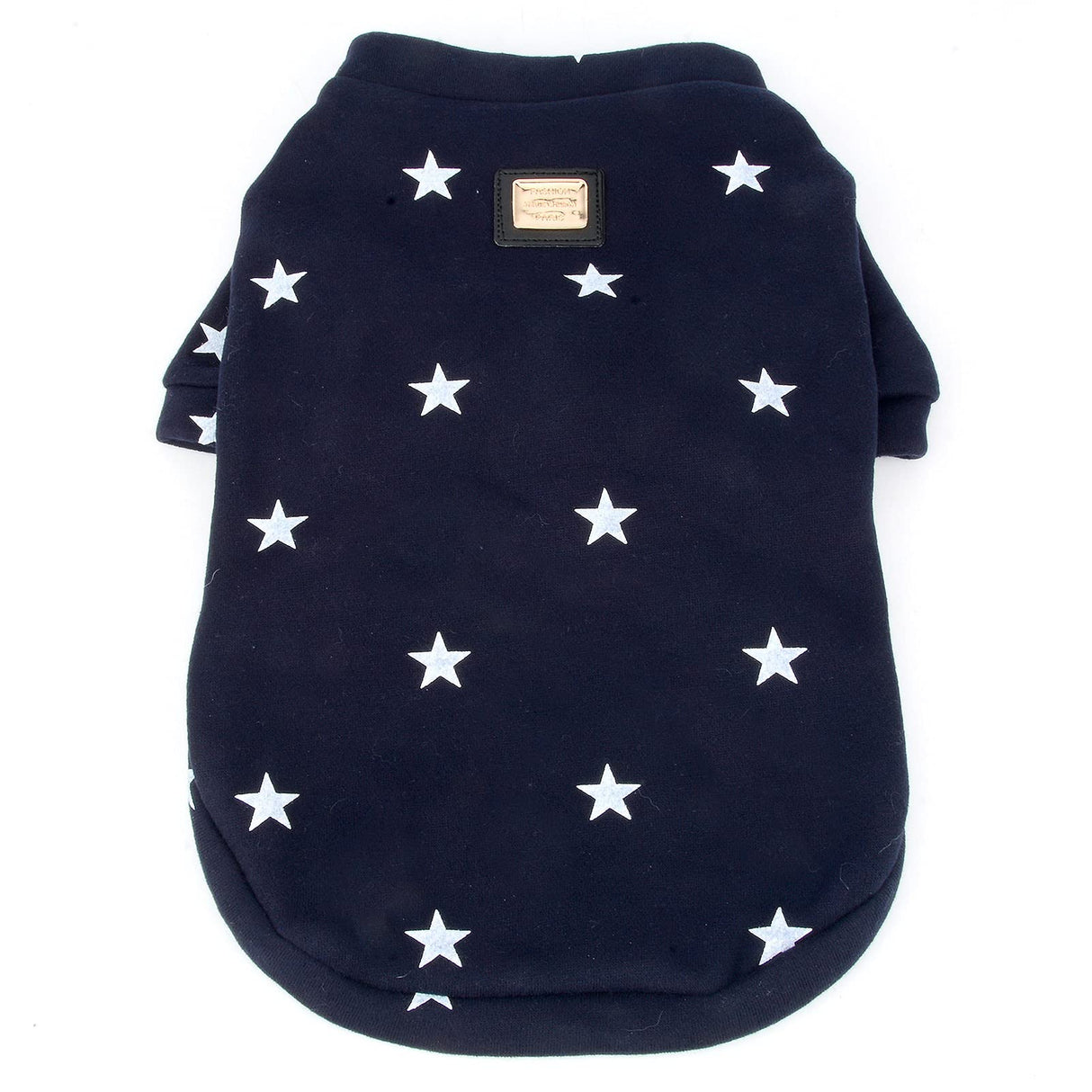SMALLLEE_LUCKY_STORE Star Print Pet Fleece Sweaters for Medium Large Dogs Boy Girl Crewneck Sweatshirt Soft Warm Winter Coat Puppy Labrador Big Dog Clothes,Blue 5XL