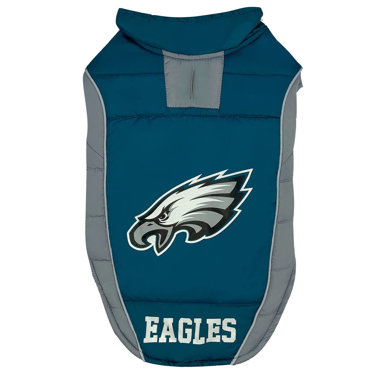 NFL Philadelphia Eagels Puffer Vest for Dogs & Cats, Size Large. Warm, Cozy, and Waterproof Dog Coat, for Small and Large Dogs/Cats. Best NFL Licensed PET Warming Sports Jacket