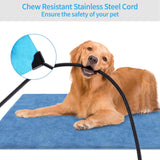 KEKELAN Pet Heating Pad for Dogs, Indoor Outdoor Heated Cat Bed Waterproof Electric Heated Pad Mat for Cats with Chew Resistant Cord,5 Timer and 6 Level Temperature Pet Bed Warming Pad-15.7x27.5