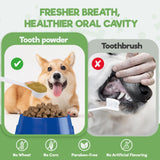 Dog Dental Powder, Dog Teeth Cleaning Powder, Dog Tartar and Remover with Probiotics and Natural Herbal Blend of All Breeds and Ages Mint -150 Grams
