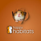 Happy Habitats Clear Hamster Exercise Ball (7”) – Sturdy Dwarf Hamster Ball for Safe, Active Play – Ventilated Small Animal Toys for Gerbils, Mice & Other Small Pets – Must-Have Pet Rat Accessories