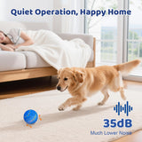 Sankell Interactive Dog Ball Toy - Smart Moving Bouncing Dog Ball with RGB Lights, E-TPU Material, 3 Play Modes Automatic Rolling Balls Toy for Small Medium Dogs Keep Them Busy(Blue)