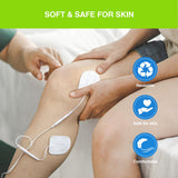 Comfytemp 50Pcs TENS Unit Electrode Pads, FSA HSA Eligible TENS Unit Replacement Pads with 3 Sizes, Self-Adhesive Electrodes Pad for Most TENS Machine, Reusable Electrode Patches for Muscle Stimulator