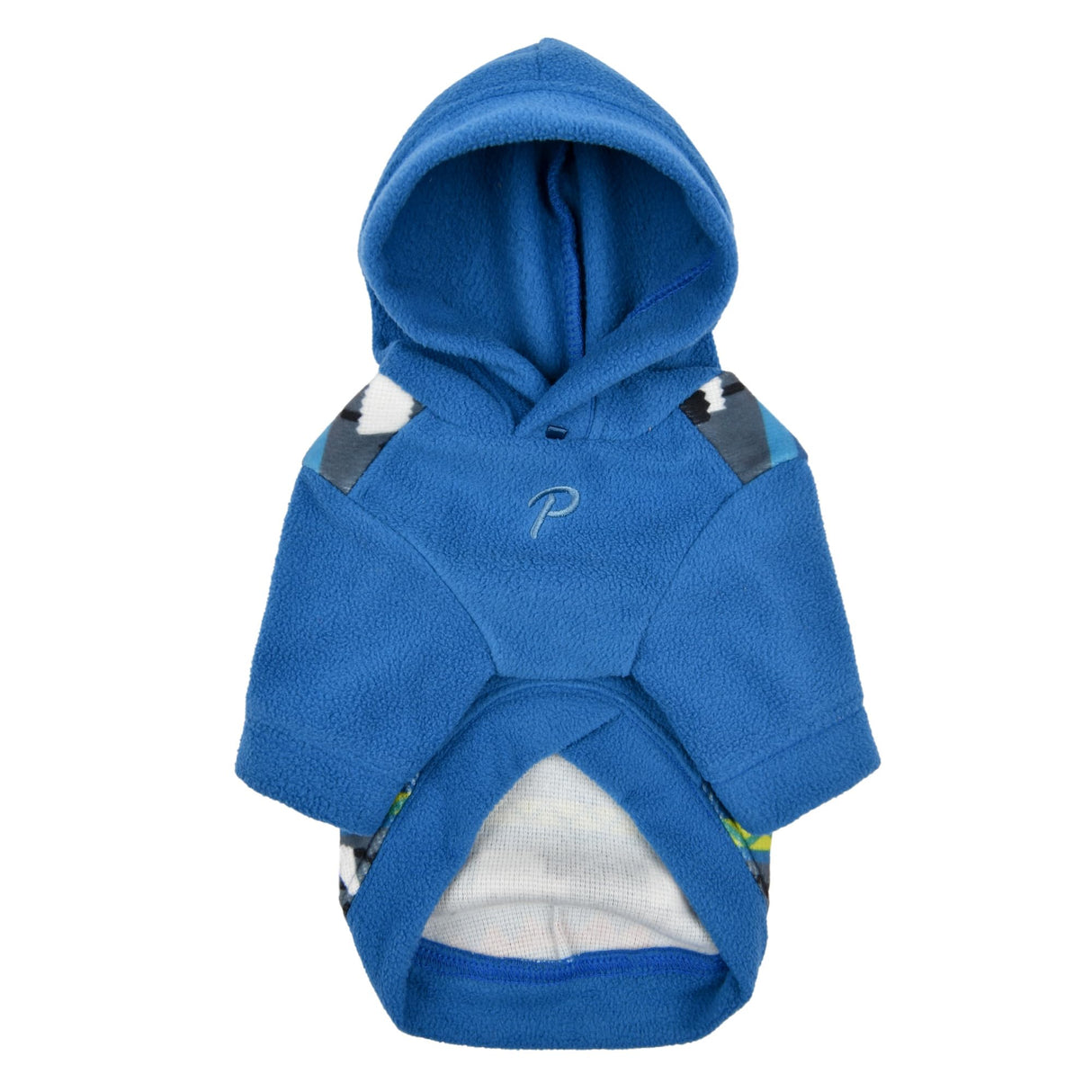 Puppia Kosa Winter Hoodie Warm Cozy Fashionable for Small Dogs, Teal, Small