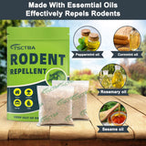TSCTBA Rodent Repellent Indoor, Mouse repellents, Rodent Repellent Outdoor, Peppermint to Repel Mice and Rats,Rats Repellent for House,Mice Repellent,Mice Deterrent - 12P