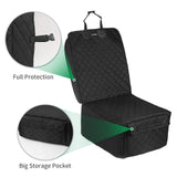 FATTY CHOWCHOW Dog Car Seat Covers Front Seat Cover with Side Flaps 100% Waterproof Car Seat Protector for Pets Scratch Proof Non-Slip Durable for Cars,Trucks & SUVs (Black)