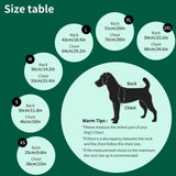 Aimydog Dog Coat with Harness Built in,Dog Winter Jacket with Padded Fleece,Reflective Waterproof Coat for Small Medium Dogs,Green L