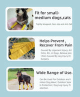 8 Pcs Pet Dog Elbow Sleeve Protector Pets Leg Brace Knitted Sock Warm, Dog Elbow Wrap, Dog Leg Warmer Wrap Protector for Small,Medium Dogs Puppy Stocking Stuffers Puppy Cat Leg Sock (Yellow, L)
