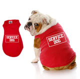 Service Dog Shirt, Breathable Fabric, Service Dog Vest, Shirt for Puppies to Dogs 90 Pounds, Fits Small Medium and Large Dogs, Clothes for Dogs L 15-20 lbs