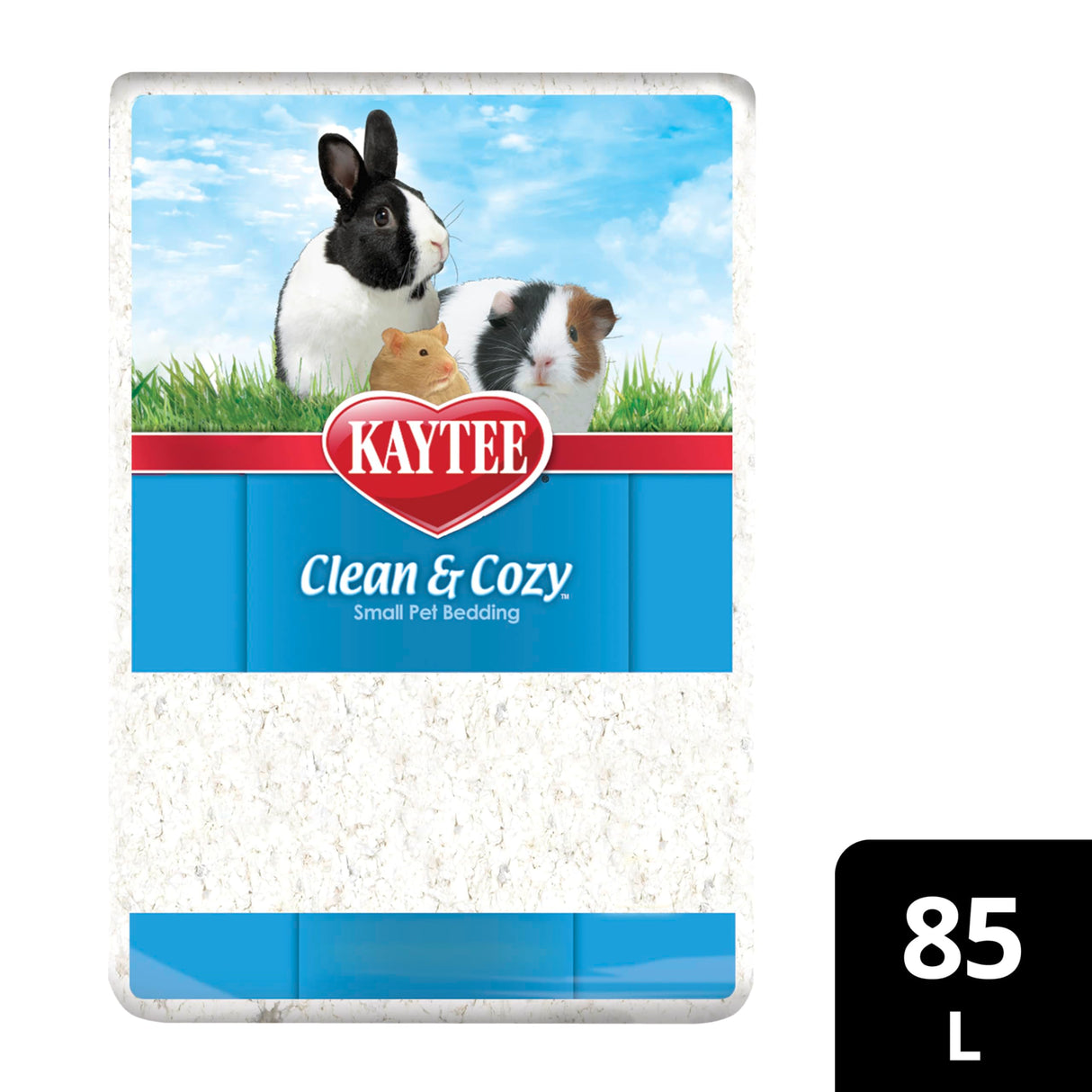 Kaytee Clean & Cozy White Paper Bedding, Made for Small Animals, 85 Liters